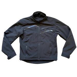 Street & Steel Black’d Out Breathable Wind Water Resistant Motorcycle Jacket M